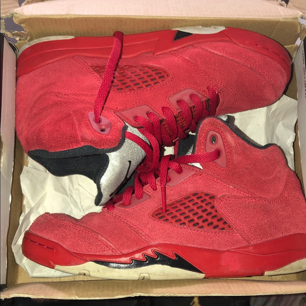 Air Jordan 5 Retro Red Suede 3Y Kids